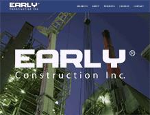 Tablet Screenshot of earlyconstruction.com